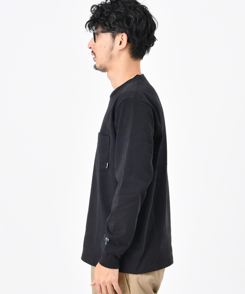 CIAOPANIC TYPY(チャオパニックティピー)の「USAコットンヘビーTシャツ(Tシャツ/カットソー・メンズ・ホワイト/ホワイト×ネイビー/ブラック/グレー/ベージュ/ネイビー・LARGE/MEDIUM/SMALL)」の8枚目の写真