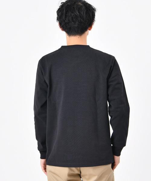 CIAOPANIC TYPY(チャオパニックティピー)の「USAコットンヘビーTシャツ(Tシャツ/カットソー・メンズ・ホワイト/ホワイト×ネイビー/ブラック/グレー/ベージュ/ネイビー・LARGE/MEDIUM/SMALL)」の9枚目の写真