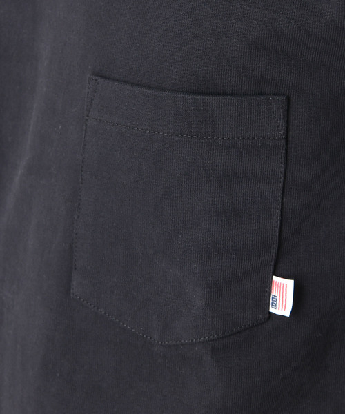 CIAOPANIC TYPY(チャオパニックティピー)の「USAコットンヘビーTシャツ(Tシャツ/カットソー・メンズ・ホワイト/ホワイト×ネイビー/ブラック/グレー/ベージュ/ネイビー・LARGE/MEDIUM/SMALL)」の11枚目の写真