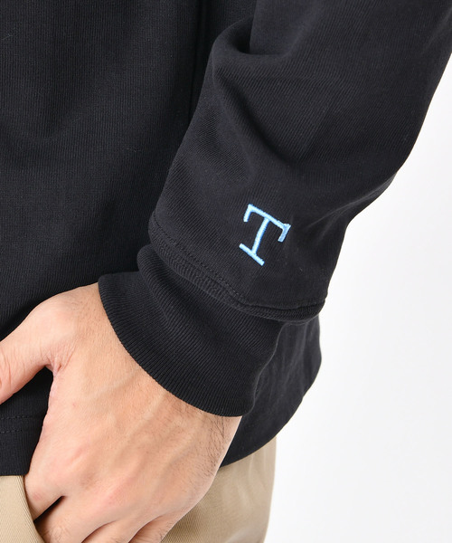 CIAOPANIC TYPY(チャオパニックティピー)の「USAコットンヘビーTシャツ(Tシャツ/カットソー・メンズ・ホワイト/ホワイト×ネイビー/ブラック/グレー/ベージュ/ネイビー・LARGE/MEDIUM/SMALL)」の12枚目の写真