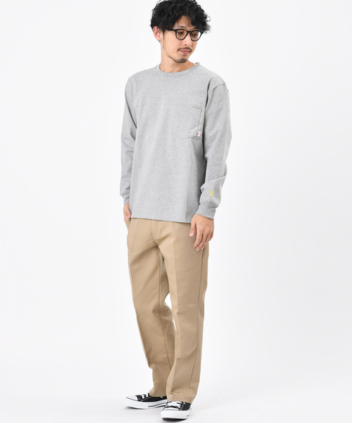 CIAOPANIC TYPY(チャオパニックティピー)の「USAコットンヘビーTシャツ(Tシャツ/カットソー・メンズ・ホワイト/ホワイト×ネイビー/ブラック/グレー/ベージュ/ネイビー・LARGE/MEDIUM/SMALL)」の17枚目の写真