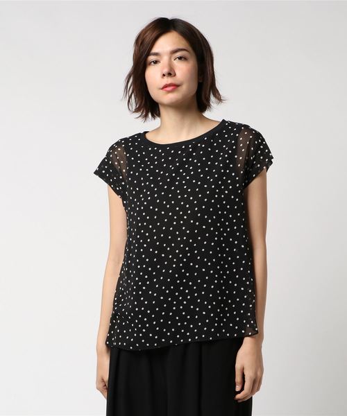 RIVE DROITE（リヴドロワ）の「ドットレイヤーブラウス（シャツ/ブラウス・レディース・ブラック・FREE）」の9枚目の写真