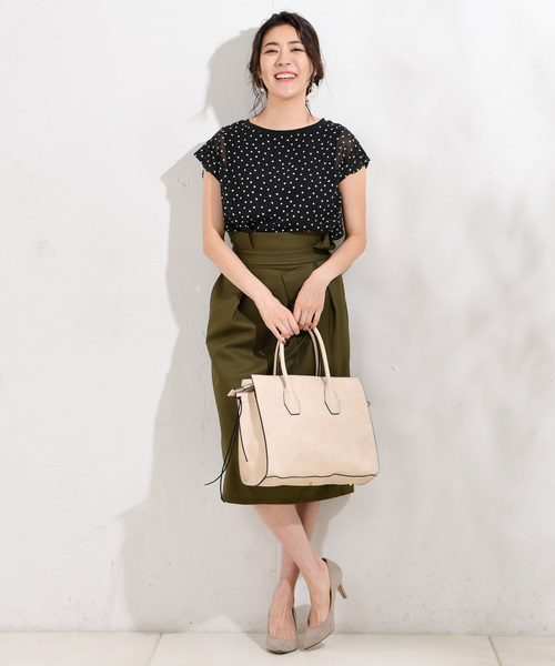 RIVE DROITE（リヴドロワ）の「ドットレイヤーブラウス（シャツ/ブラウス・レディース・ブラック・FREE）」の7枚目の写真