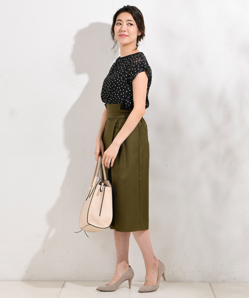 RIVE DROITE（リヴドロワ）の「ドットレイヤーブラウス（シャツ/ブラウス・レディース・ブラック・FREE）」の6枚目の写真