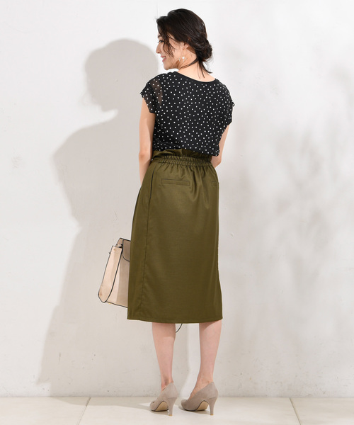 RIVE DROITE（リヴドロワ）の「ドットレイヤーブラウス（シャツ/ブラウス・レディース・ブラック・FREE）」の4枚目の写真