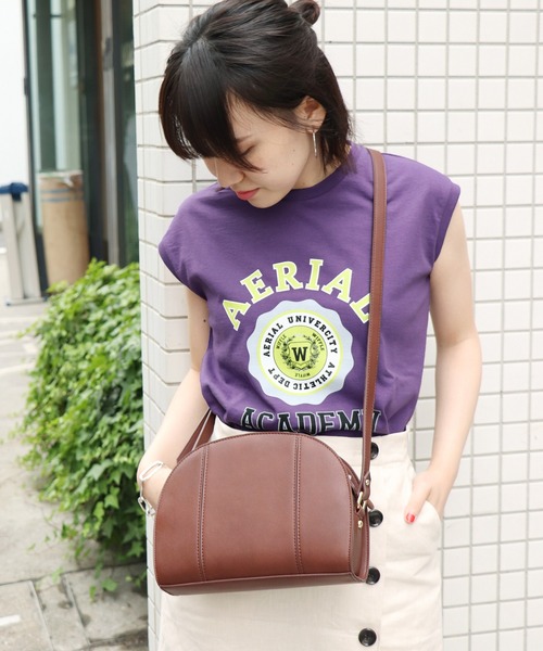 SLOBE IENA（スローブイエナ）の「WIFFLE ノースリーブTシャツ◆（Tシャツ/カットソー・レディース・グレー系その他/グリーン/パープル・FREE）」の3枚目の写真