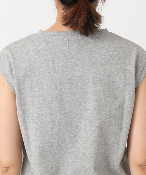 SLOBE IENA（スローブイエナ）の「WIFFLE ノースリーブTシャツ◆（Tシャツ/カットソー・レディース・グレー系その他/グリーン/パープル・FREE）」の14枚目の写真