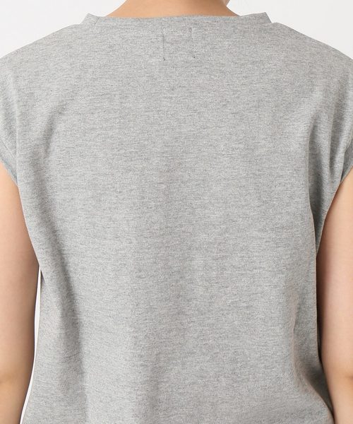SLOBE IENA（スローブイエナ）の「WIFFLE ノースリーブTシャツ◆（Tシャツ/カットソー・レディース・グレー系その他/グリーン/パープル・FREE）」の15枚目の写真
