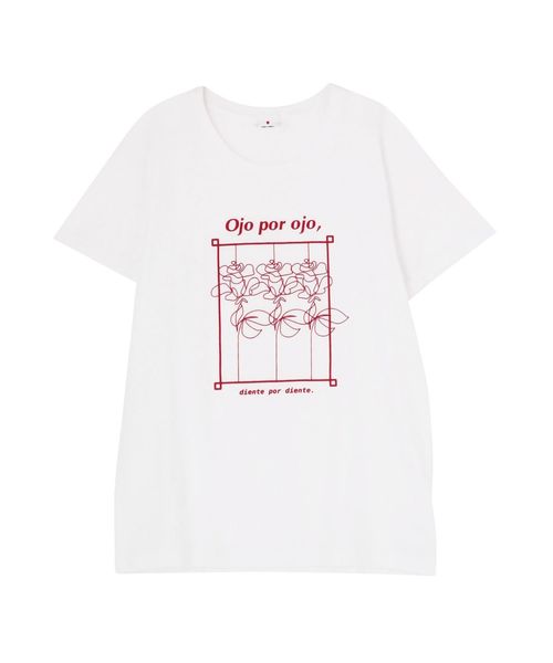 merry jenny（メリージェニー）の「スクエアrose Tee（Tシャツ