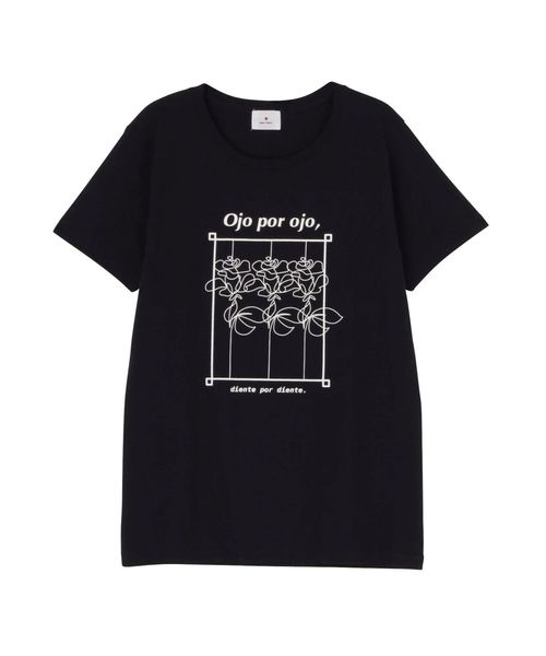 merry jenny（メリージェニー）の「スクエアrose Tee（Tシャツ/カットソー・レディース・ピンク/オフホワイト/ブラック・FREE）」の14枚目の写真