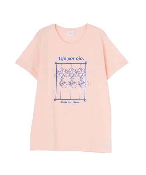 merry jenny（メリージェニー）の「スクエアrose Tee（Tシャツ/カットソー・レディース・ピンク/オフホワイト/ブラック・FREE）」の15枚目の写真