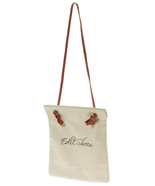Edit Sheen(エディットシーン)の「スリムキャンバスロゴトートバッグ(トートバッグ・レディース・ホワイト/ベージュ/ネイビー/カーキ・FREE)」の16枚目の写真
