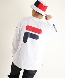 【FILA heritage】フィラ デザイン袖ロゴクルーネックロングスリーブTシャツ