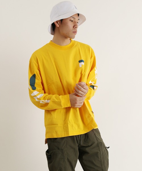 FILA HERITAGE(フィラヘリテージ)の「【FILA heritage】フィラ デザイン袖ロゴクルーネックロングスリーブTシャツ(スウェット・メンズ・ホワイト/ライトブルー/ブラック/ブルー系その他/ホワイト系その他/イエロー/レッド/ホワイト系その他2/レッド系その他・M/L/2XL/XL)」の7枚目の写真
