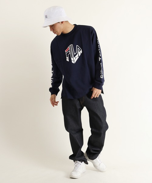 FILA HERITAGE(フィラヘリテージ)の「【FILA heritage】フィラ デザイン袖ロゴクルーネックロングスリーブTシャツ(スウェット・メンズ・ホワイト/ライトブルー/ブラック/ブルー系その他/ホワイト系その他/イエロー/レッド/ホワイト系その他2/レッド系その他・M/L/2XL/XL)」の18枚目の写真