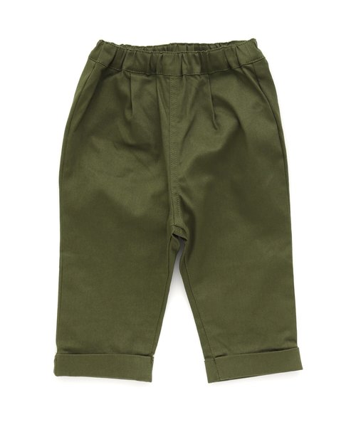 apres les cours（アプレレクール）の「ストレッチツイル8分丈パンツ（その他パンツ・キッズ・ネイビー/カーキ・90/100/110/120/80/130/140）」の8枚目の写真