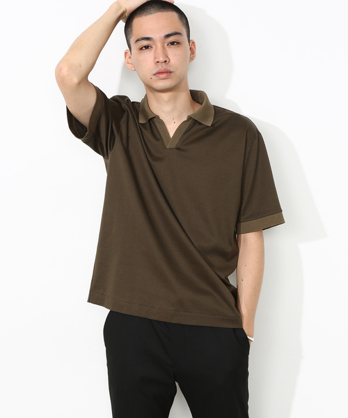 ADAM ET ROPE'（アダムエロペ）の「〈ONOメリヤス〉別注スキッパーポロ