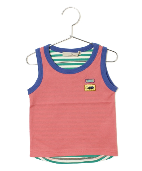 GLOBAL WORK（グローバルワーク）の「【GLOBAL WORK】キリカエワッペンタンク（タンクトップ・キッズ・ブルー/グリーン/ピンク/ネイビー/グレー/ホワイト・X-LARGE/SMALL/MEDIUM/LARGE）」の6枚目の写真