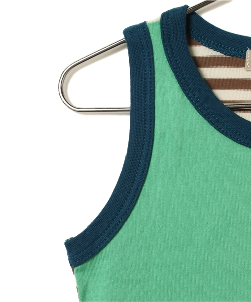 GLOBAL WORK（グローバルワーク）の「【GLOBAL WORK】キリカエワッペンタンク（タンクトップ・キッズ・ブルー/グリーン/ピンク/ネイビー/グレー/ホワイト・X-LARGE/SMALL/MEDIUM/LARGE）」の9枚目の写真