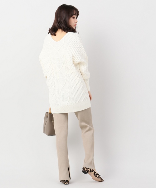 Noble（ノーブル）の「VIS/PE リブニットパンツ◇（その他パンツ