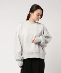 WEGO VINTAGE/ヘビーウェイトモックネッククロップドスウェット