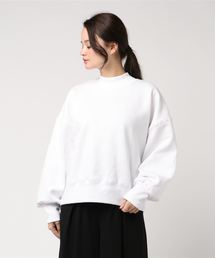 WEGO VINTAGE/ヘビーウェイトモックネッククロップドスウェット