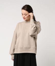 WEGO VINTAGE/ヘビーウェイトモックネッククロップドスウェット