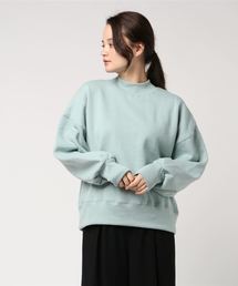 WEGO VINTAGE/ヘビーウェイトモックネッククロップドスウェット