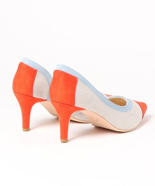 KOBE LETTUCE（コウベレタス）の「サイドカットポインテッドトゥパネルカラーパンプス（パンプス・レディース・ホワイト系その他/ピンク/オレンジ/ベージュ/ブラック・S/M/L/LL）」の7枚目の写真