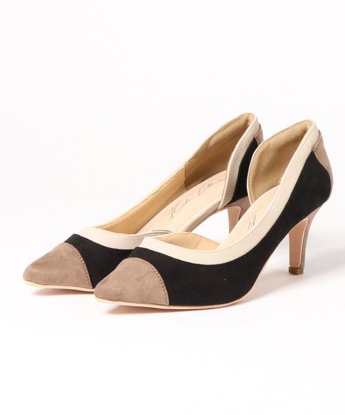 KOBE LETTUCE（コウベレタス）の「サイドカットポインテッドトゥパネルカラーパンプス（パンプス・レディース・ホワイト系その他/ピンク/オレンジ/ベージュ/ブラック・S/M/L/LL）」の17枚目の写真