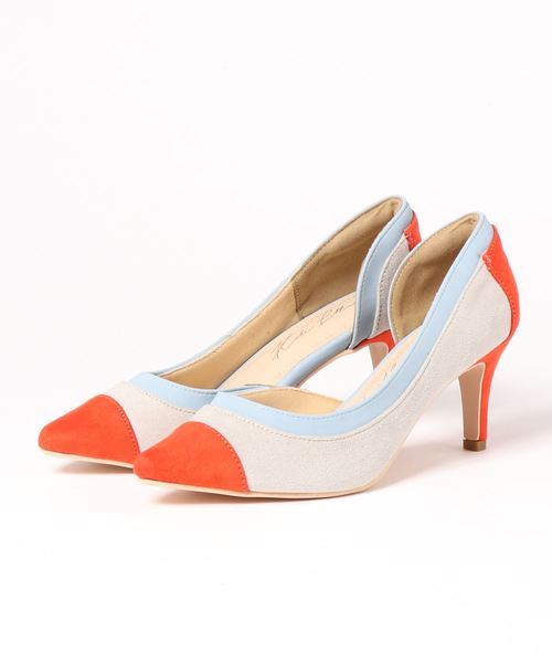 KOBE LETTUCE（コウベレタス）の「サイドカットポインテッドトゥパネルカラーパンプス（パンプス・レディース・ホワイト系その他/ピンク/オレンジ/ベージュ/ブラック・S/M/L/LL）」の15枚目の写真