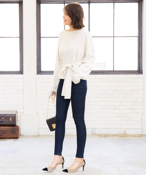 KOBE LETTUCE（コウベレタス）の「サイドカットポインテッドトゥパネルカラーパンプス（パンプス・レディース・ホワイト系その他/ピンク/オレンジ/ベージュ/ブラック・S/M/L/LL）」の9枚目の写真