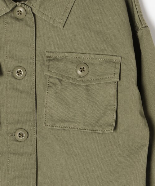 GLOBAL WORK（グローバルワーク）の「【キッズ】ミリタリーショートジャケット/819157（ミリタリージャケット・キッズ・カーキ・SMALL/MEDIUM/LARGE/X-LARGE/XX-LARGE）」の3枚目の写真