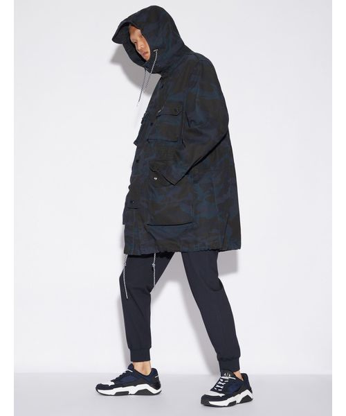 ARMANI EXCHANGE(アルマーニエクスチェンジ)の「【A|Xアルマーニ エクスチェンジ】カモフラージュ柄 モッズコート(モッズコート・メンズ・カモフラージュ/グレー系カモフラージュ・SMALL/MEDIUM/LARGE/X-LARGE/X-SMALL)」の6枚目の写真