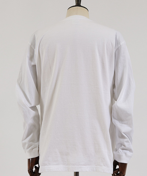 Jih Nunc（ジーヌンク）の「mlt2476-ロングスリーブプリントTシャツ -IJIN MEIGEN SHU-（Tシャツ/カットソー・メンズ・ホワイト/ブラック・M/L）」の8枚目の写真