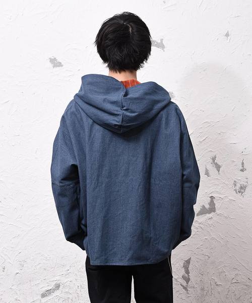 MinoriTY（マイノリティ）の「デニムBIGマウンテンパーカー オーバーサイズ（その他アウター・メンズ・インディゴブルー/ブルー・M/L）」の9枚目の写真