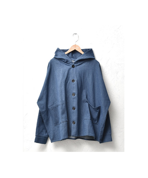 MinoriTY（マイノリティ）の「デニムBIGマウンテンパーカー オーバーサイズ（その他アウター・メンズ・インディゴブルー/ブルー・M/L）」の7枚目の写真