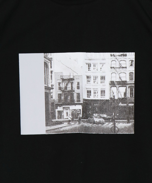 &g'aime（アンジェム）の「【&g'aime】フォトプリントTシャツ（Tシャツ/カットソー・レディース・ホワイト/ブラック・FREE）」の12枚目の写真