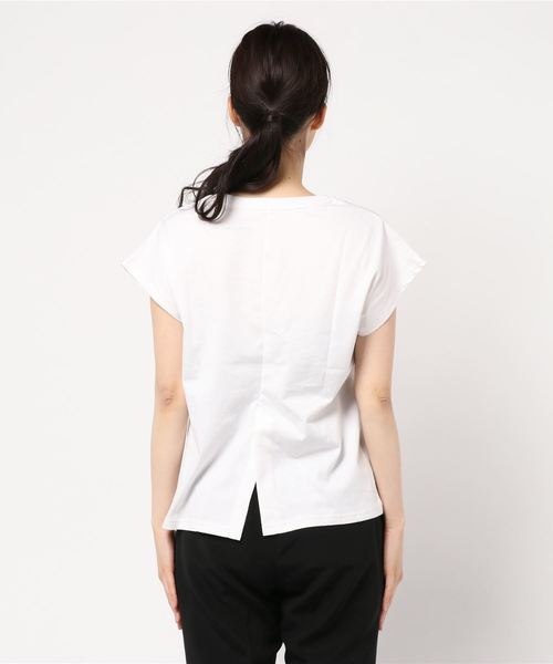 LOWRYS FARM（ローリーズファーム）の「トルコオーガニックＦＳ　831192（Tシャツ/カットソー・レディース・ブラック/ベージュ/オフホワイト/カーキ・FREE）」の6枚目の写真