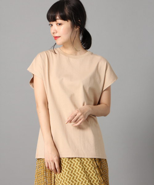 LOWRYS FARM（ローリーズファーム）の「トルコオーガニックＦＳ　831192（Tシャツ/カットソー・レディース・ブラック/ベージュ/オフホワイト/カーキ・FREE）」の3枚目の写真