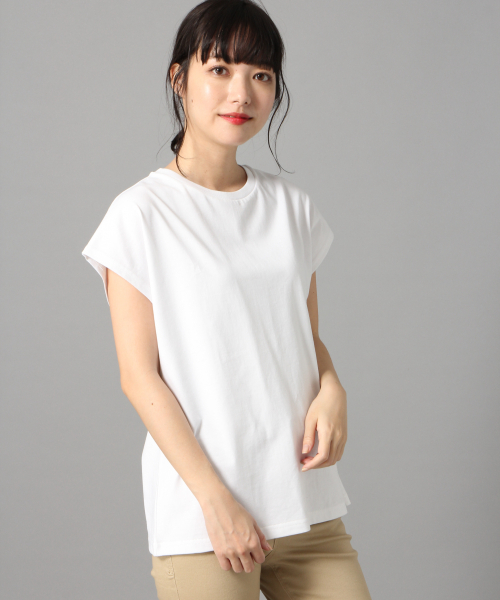 LOWRYS FARM（ローリーズファーム）の「トルコオーガニックＦＳ　831192（Tシャツ/カットソー・レディース・ブラック/ベージュ/オフホワイト/カーキ・FREE）」の22枚目の写真