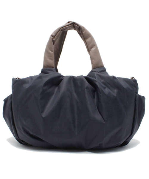 PLST(プラステ)の「格子柄2WAYナイロンショルダーバッグ(中)(ショルダーバッグ・レディース・ライトグレー/ネイビー/ピンク・FREE)」の1枚目の写真