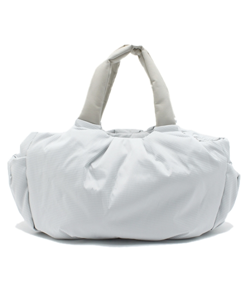 PLST(プラステ)の「格子柄2WAYナイロンショルダーバッグ(中)(ショルダーバッグ・レディース・ライトグレー/ネイビー/ピンク・FREE)」の2枚目の写真