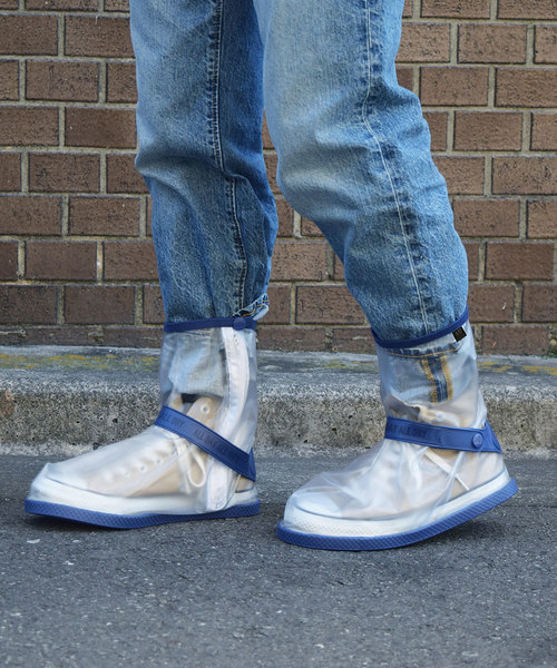 entre square(アントレスクエアー)の「bcl A/D2 シューズ レインカバー PVC XL ブルー×クリア(シューズ小物/雑貨・レディース・クリア・ONE SIZE)」の1枚目の写真