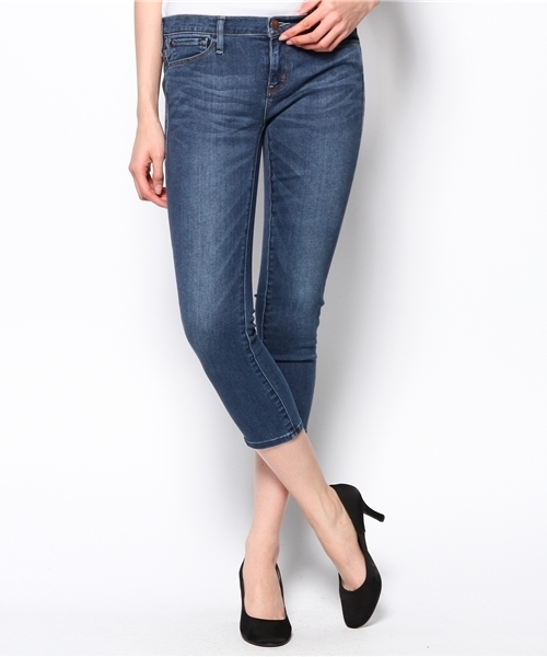 PLST（プラステ）の「【healthy】 クロップドデニムパンツ（デニムパンツ・レディース・ホワイト/インディゴブルー/ダークインディゴブルー・23inch/26inch/24inch/25inch）」の2枚目の写真