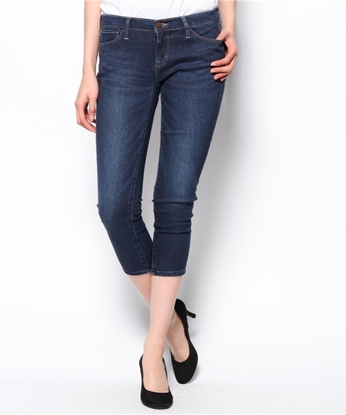 PLST（プラステ）の「【healthy】 クロップドデニムパンツ（デニムパンツ・レディース・ホワイト/インディゴブルー/ダークインディゴブルー・23inch/26inch/24inch/25inch）」の3枚目の写真