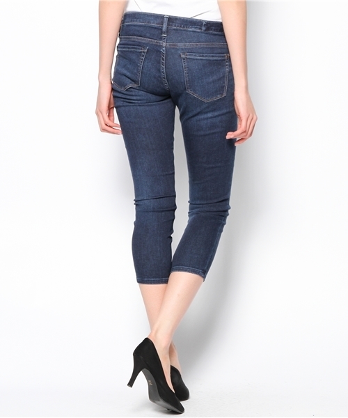 PLST（プラステ）の「【healthy】 クロップドデニムパンツ（デニムパンツ・レディース・ホワイト/インディゴブルー/ダークインディゴブルー・23inch/26inch/24inch/25inch）」の5枚目の写真