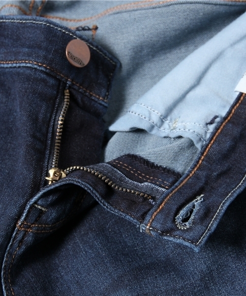 PLST（プラステ）の「【healthy】 クロップドデニムパンツ（デニムパンツ・レディース・ホワイト/インディゴブルー/ダークインディゴブルー・23inch/26inch/24inch/25inch）」の11枚目の写真