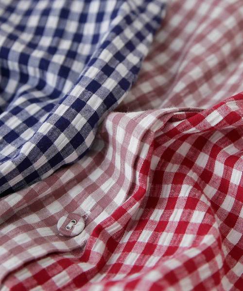 antiqua（アンティカ）の「チェック柄シャツ（シャツ/ブラウス・レディース・ブルー系その他/レッド系その他・M/L/XL）」の6枚目の写真