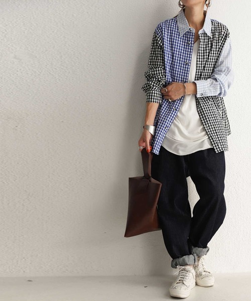 antiqua（アンティカ）の「チェック柄シャツ（シャツ/ブラウス・レディース・ブルー系その他/レッド系その他・M/L/XL）」の10枚目の写真